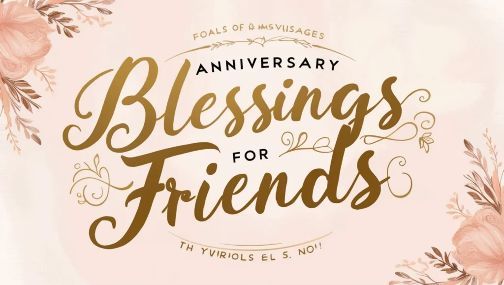 Anniversary Blessings for Friends