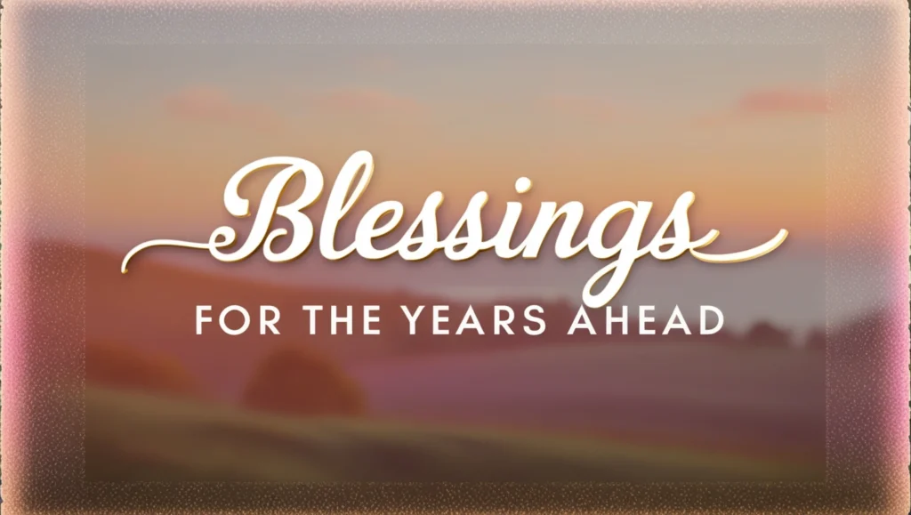 Blessings for the Years Ahead