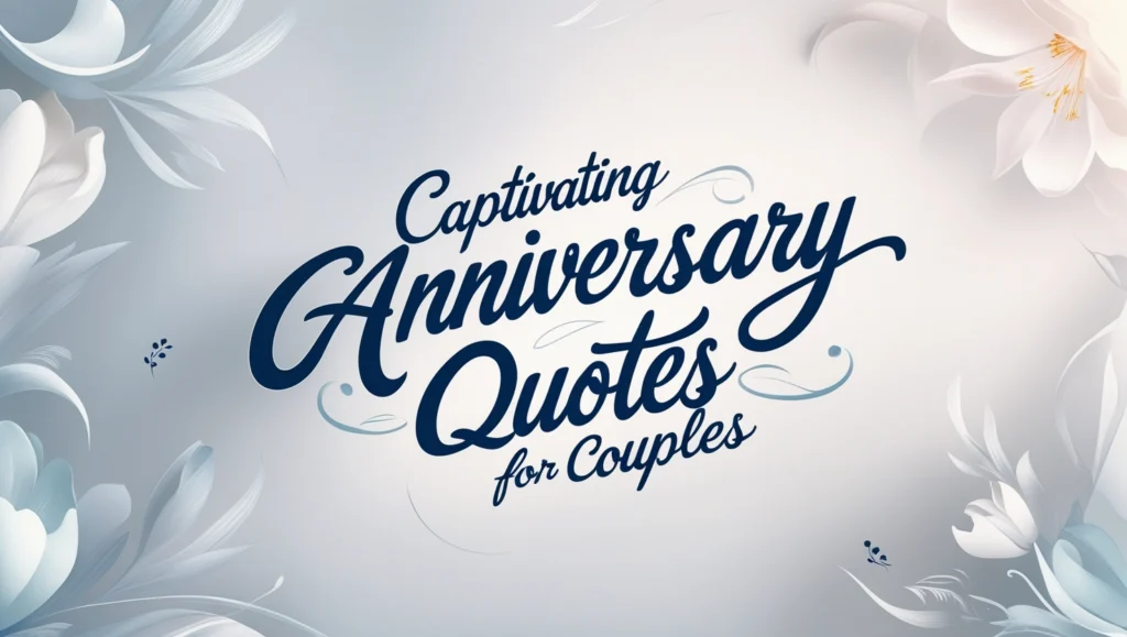 Captivating Anniversary Quotes for Couples