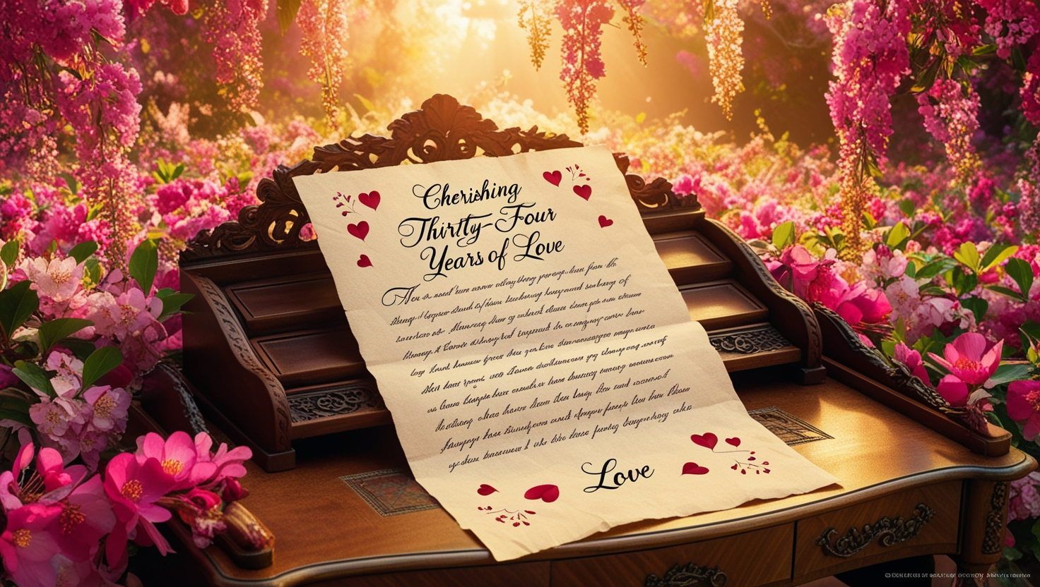 Cherishing Thirty-Four Years of Love