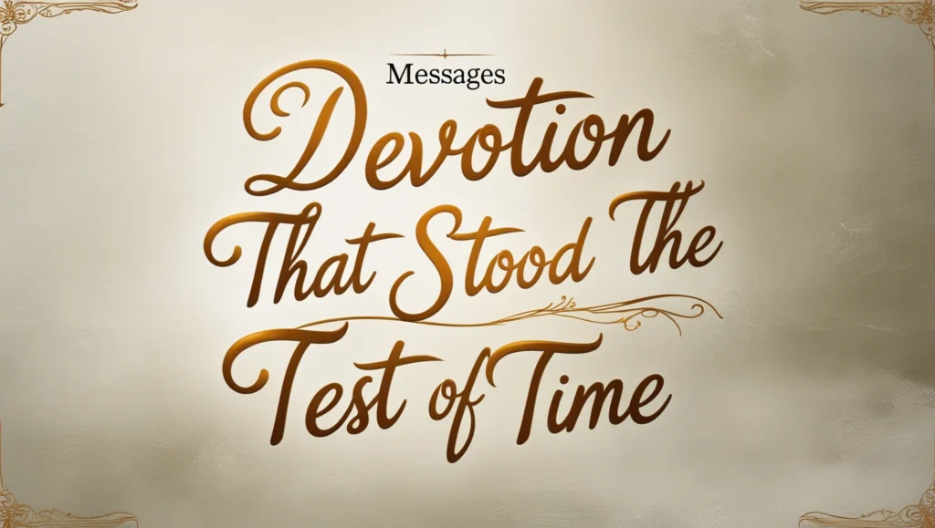 Devotion That Stood the Test of Time