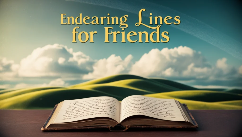 Endearing Lines for Friends