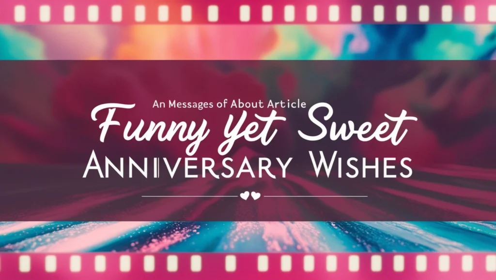 Funny Yet Sweet Anniversary Wishes