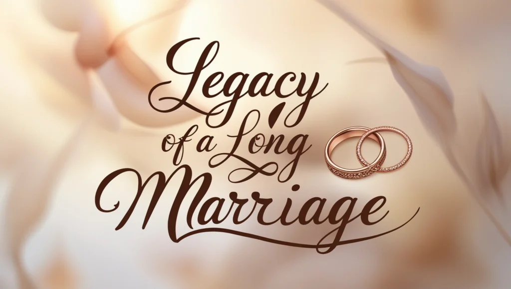 Legacy of a Long Marriage