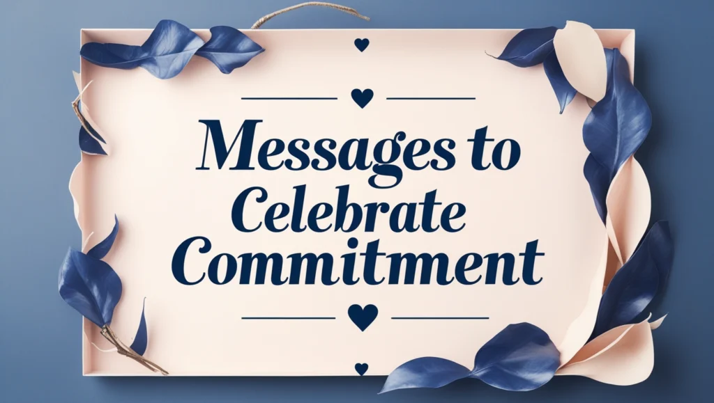 Messages to Celebrate Commitment