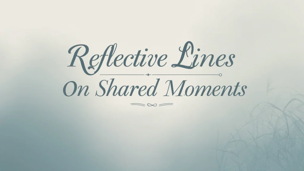 Reflective Lines on Shared Moments