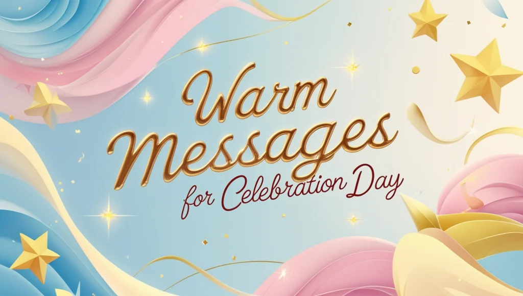Warm Messages for Celebration Day