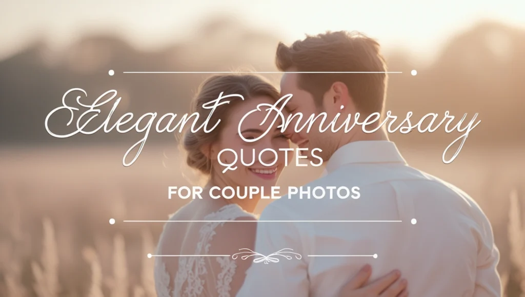 Elegant Anniversary Quotes for Couple Photos
