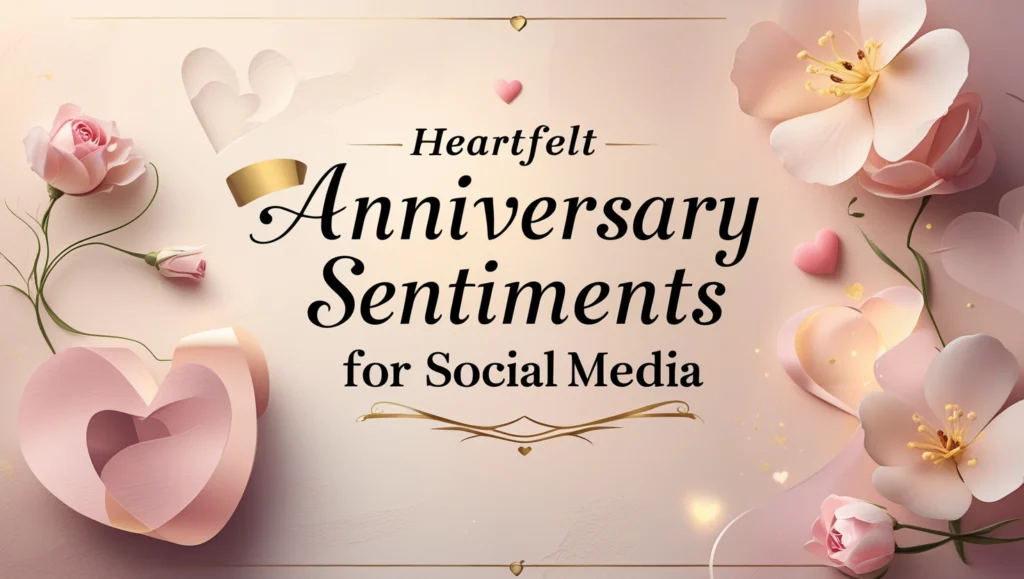 Heartfelt Anniversary Sentiments for Social Media