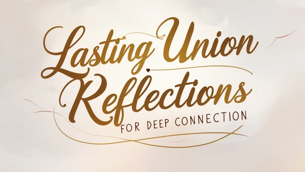 Lasting Union Reflections for Deep Connection