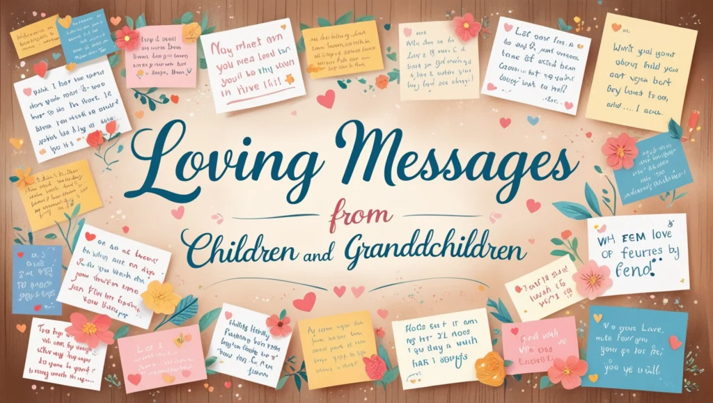Loving Messages From Children and Grandchildren