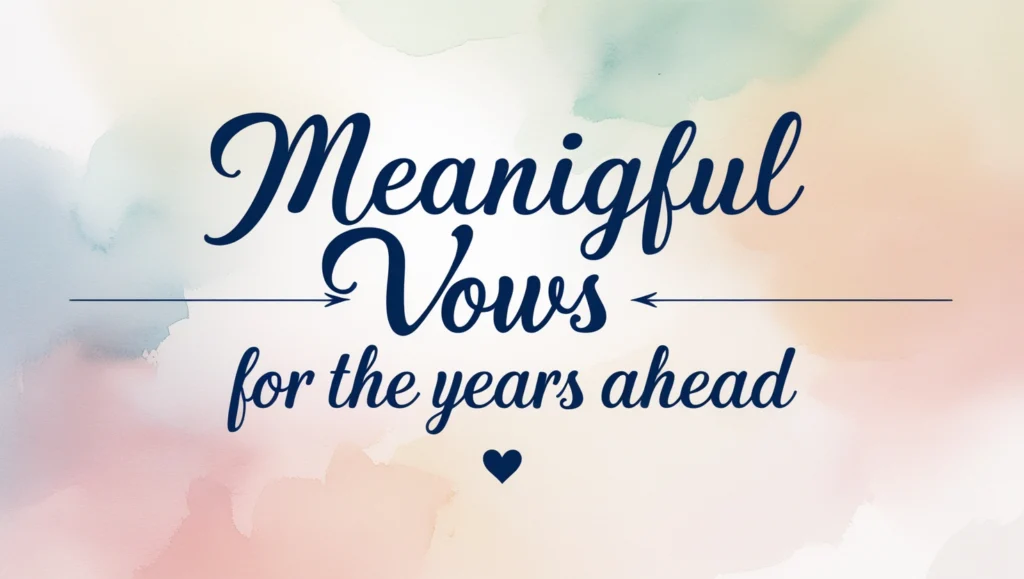 Meaningful Vows for the Years Ahead