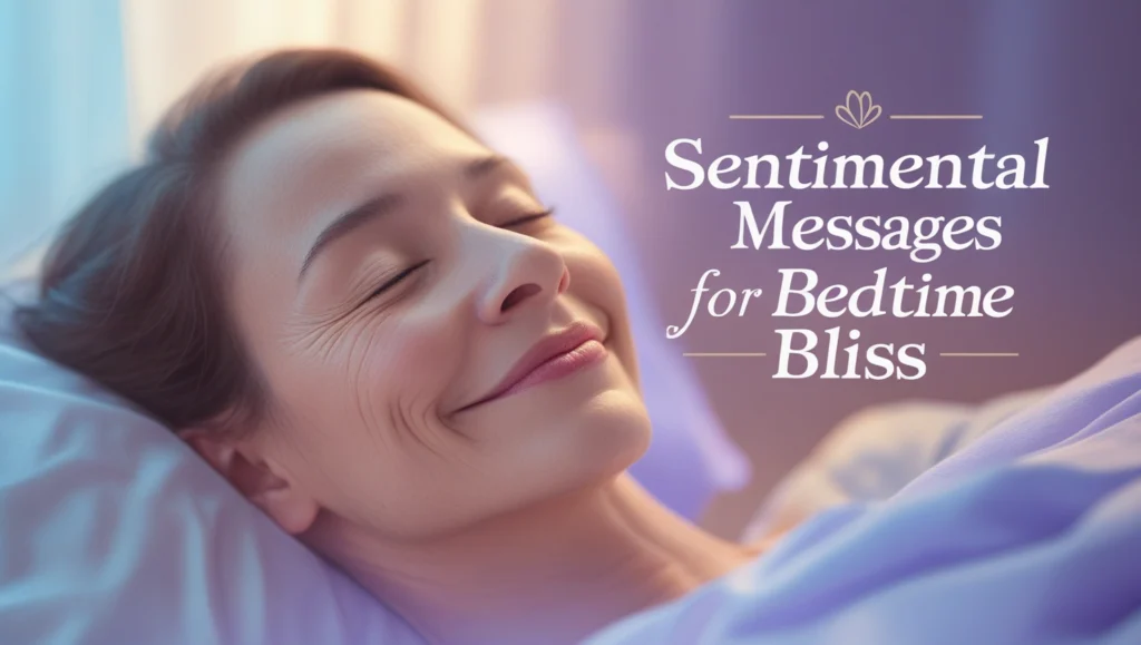 Sentimental Messages for Bedtime Bliss