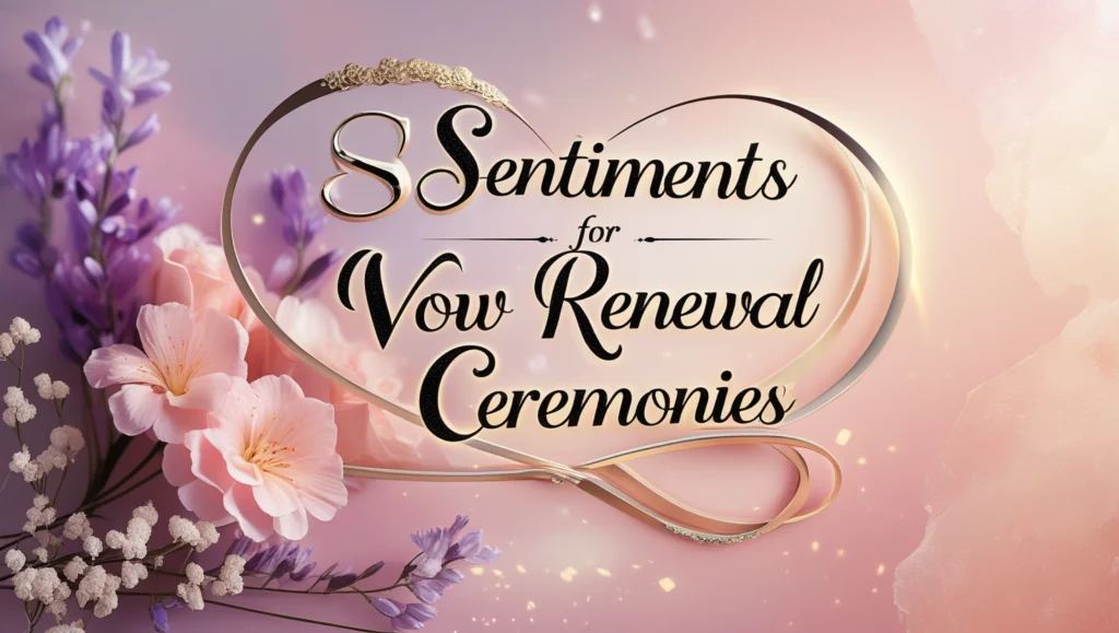 Sentiments for Vow Renewal Ceremonies