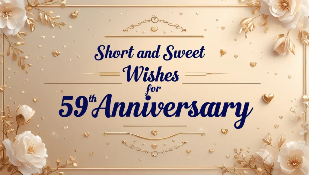 Short and Sweet Wishes for 59th Anniversary