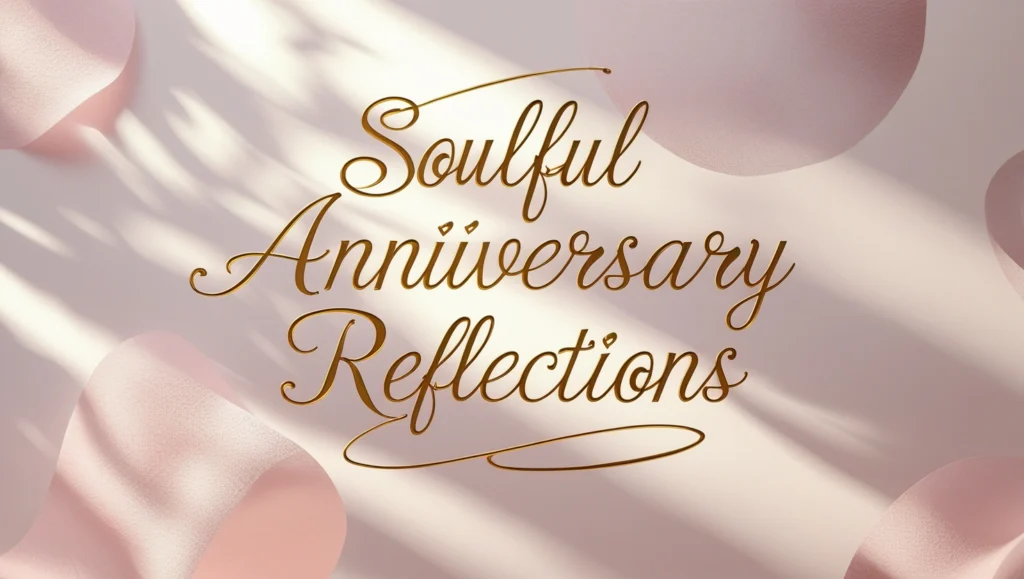 Soulful Anniversary Reflections