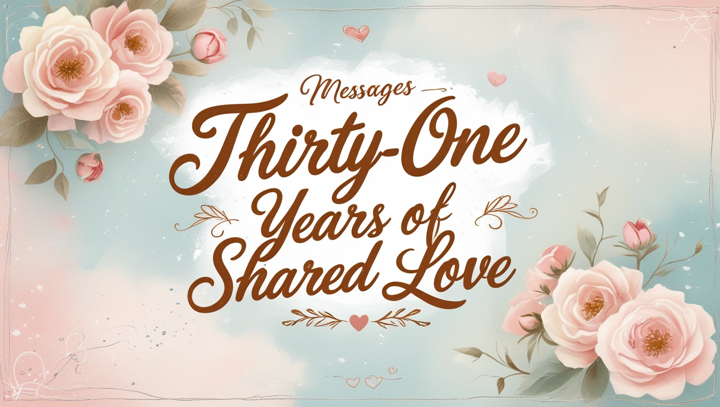 Thirty-One Years of Shared Love