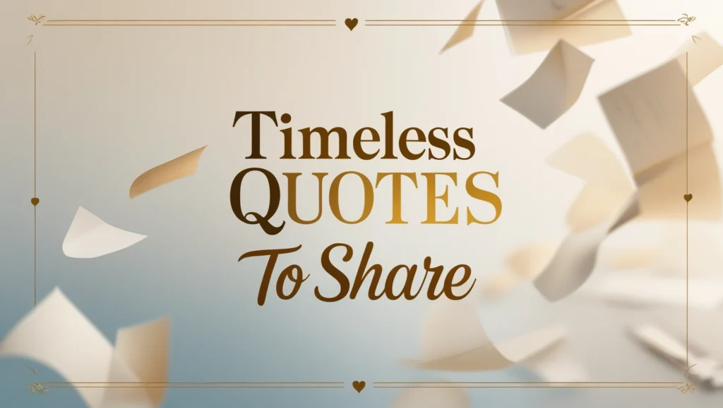 Timeless Quotes to Share