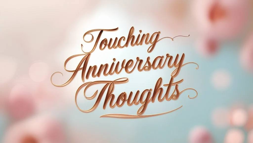 Touching Anniversary Thoughts
