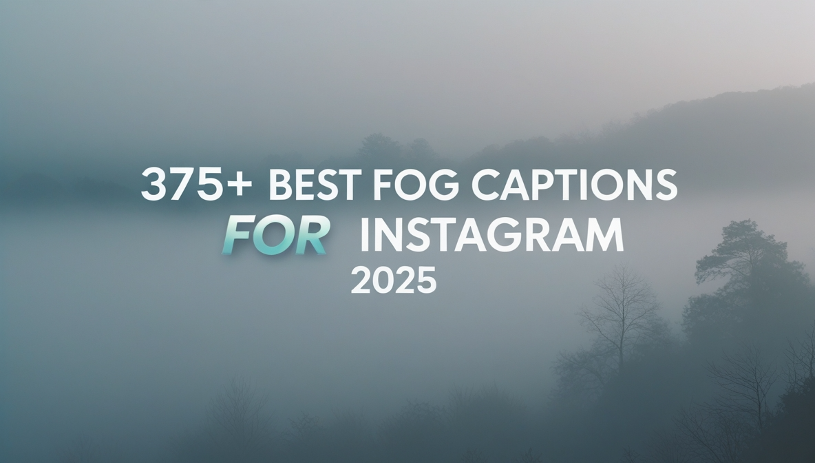 375+ Best Fog Captions for Instagram 2025