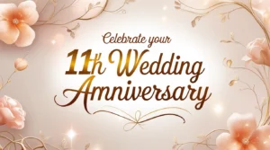 Celebrate your 11th Wedding Anniversary