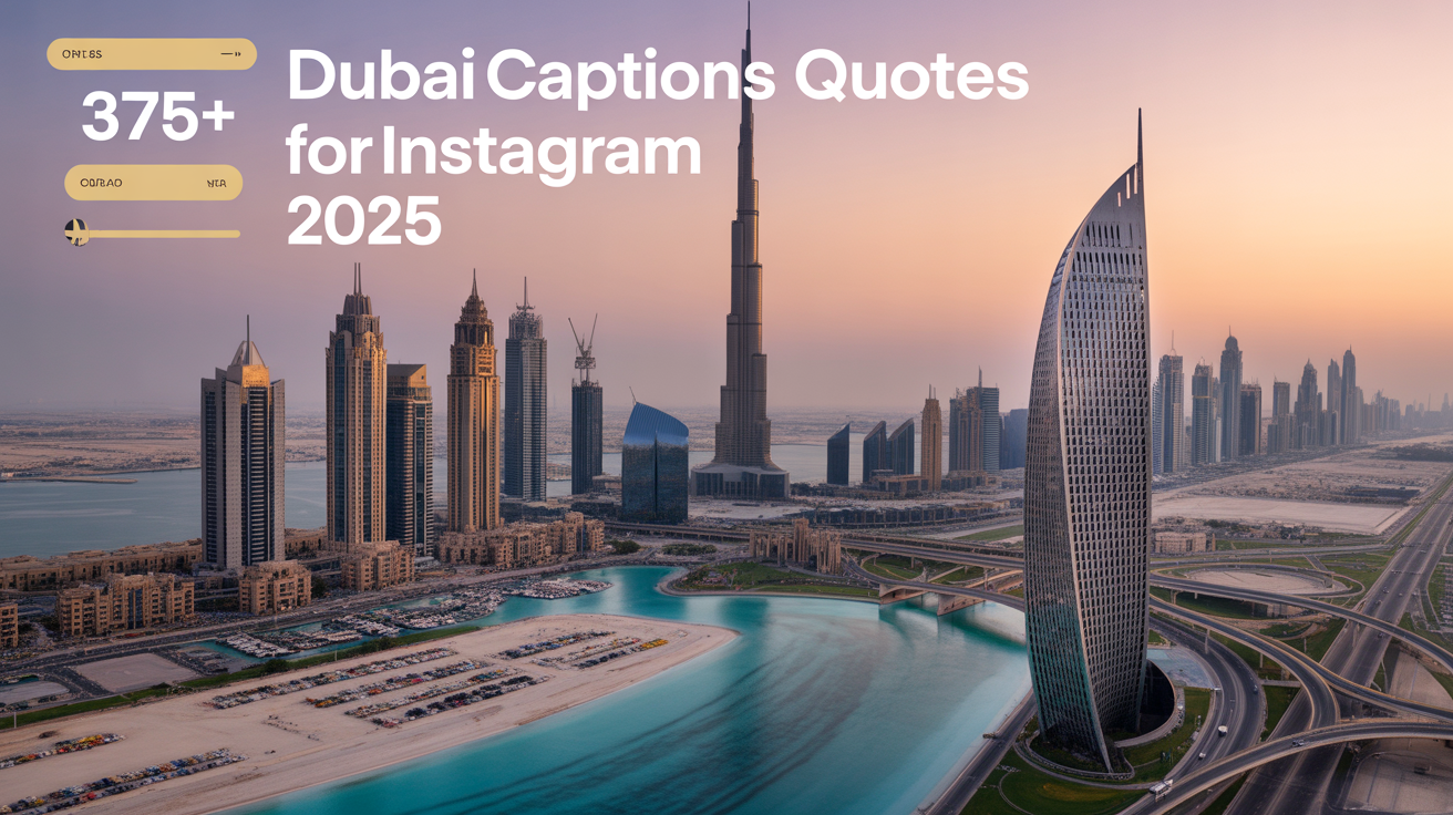 375+ Dubai Captions & Quotes for Instagram 2025