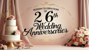 Modern Celebrations of 26th Wedding Anniversaries