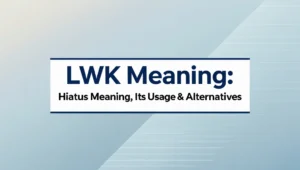 LWK Meaning : Hiatus Meaning, Its Usage, & Alternatives