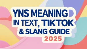 YNS Meaning in Text, TikTok & Slang Guide 2025